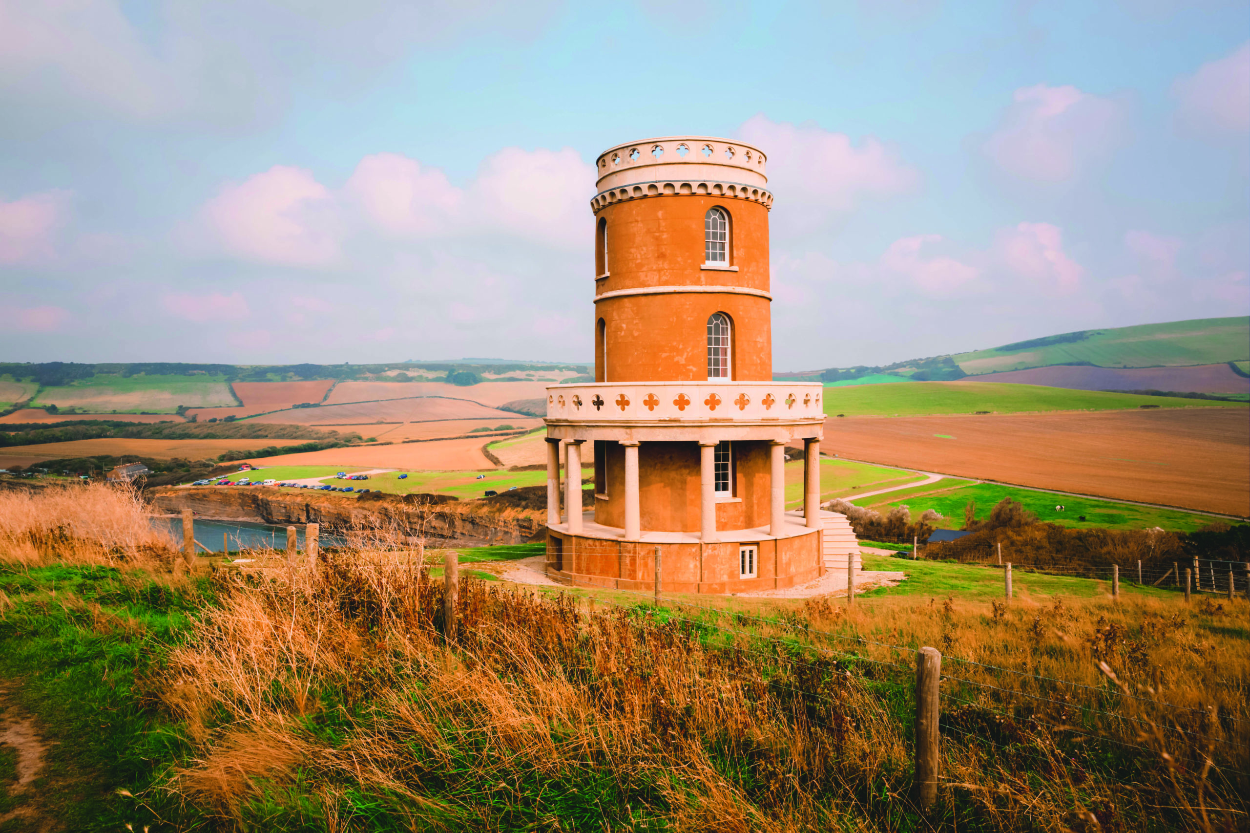 Clavell Tower overlooking Kimmeridge Bay east of Lulworth Cove o