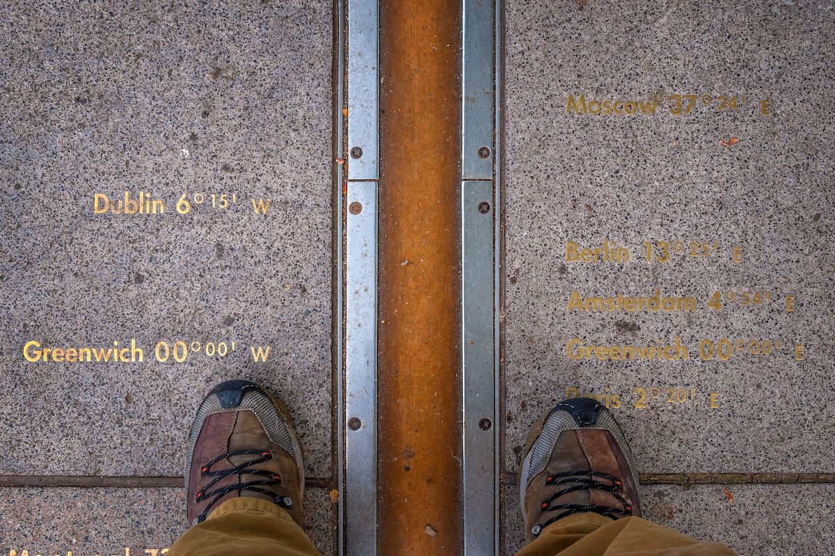 London, UK - May 21 2018: London, UK - May 14 2018: The Royal Observatory, Greenwich  is an observatory situated on a hill in Greenwich Park, best known for the fact that the prime meridian passes through